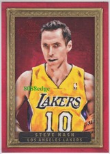 2013-14 COURT KINGS PORTRAITS RED FRAME #51: STEVE NASH #15/25 LAKERS/SUNS MVP