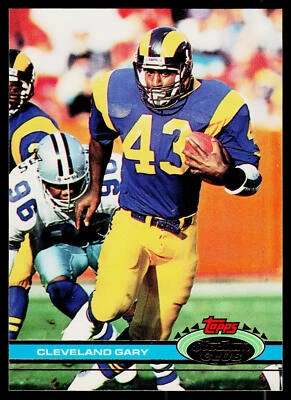 Cleveland Gary, 1991 Stadium Club, #80, Los Angeles Rams, - Image 1 of 2
