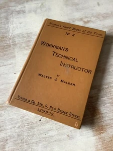 1896 Farm Labourer Workman’s Technical Instructor Book 19th Century Farming - Imagen 1 de 8