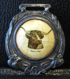Wedekind Hallenberg Tanning Co Louisville KY Texas Longhorn Kuh Logo Uhr Anhänger - Bild 1 von 3