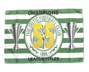 CELTIC CHAMPIONS FLAG 3x2 FOOT FOOTBALL SUPPORTER FREE UK SHIPPING COYBG - Picture 1 of 1