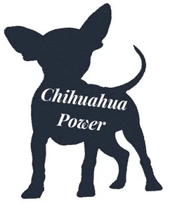 CHIHUAHUA Power NVINYL DECAL STICKER FOR CAR VAN Many Colours Available - Picture 1 of 12