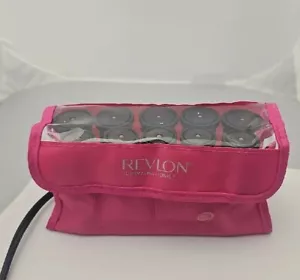 Revlon Perfect Heat Curls to Go Travel Hot Rollers Storage Pouch Clip testato!! - Foto 1 di 4