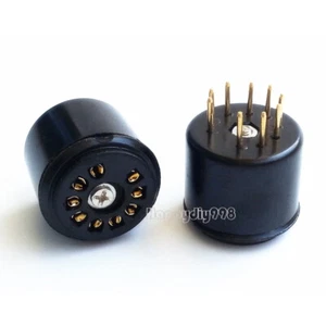 25pcs 9 pin Vacuum Tube gold plated Socket for 6DJ8 EL84 6922 6DJ8 EL84 6922 - Picture 1 of 3
