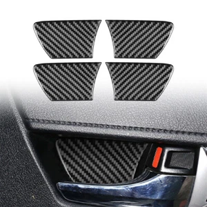 Carbon Fiber 4PCS Door Inner Bowl Cover Trim For Toyota Hilux 2015-2021 - Picture 1 of 12