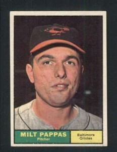 1961 Topps #295 Milt Pappas NM/NM+ Orioles 73026 