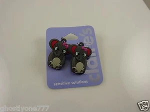  earrings Claire's elephant whimsical trunk up lucky sensitive solutions - Picture 1 of 3