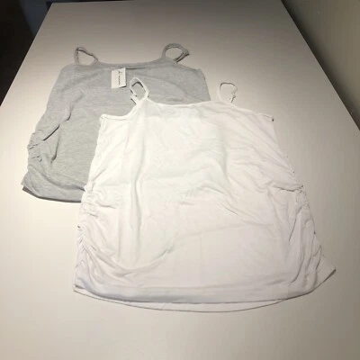 Oh! Mamma Maternity Women's Halter Tops 2-Pack L - Image 1 of 2