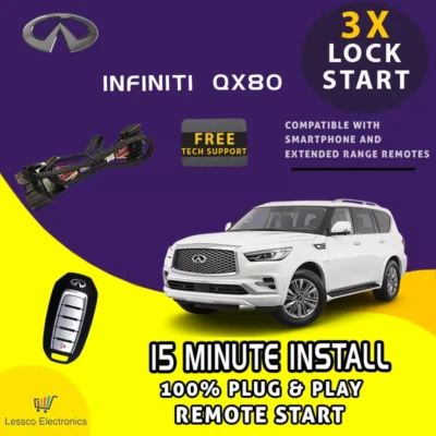 Arranque remoto 100 % Plug & Play se adapta a: Infiniti QX80 2014-2017 push to start Foto 1 de 4