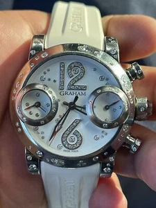 Graham Swordfish Lucy White Diamond Dial Unisex Watch 2SWNS.W08R.K16S - Picture 1 of 7