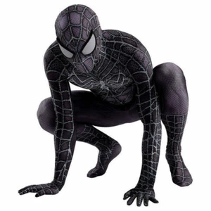 Costume Spider-Man Nero Venom Tuta Spiderman Cosplay Halloween Bambini Regali - Foto 1 di 5