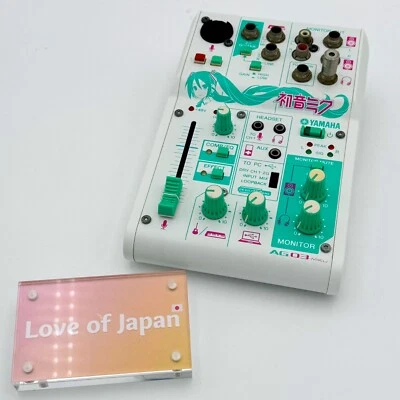 YAMAHA AG03-MIKU Hatsune Miku Webcasting Mixer 3-Channel USB Audio Used - Image 1 of 4
