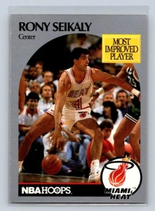 1990-91 NBA Hoops Basketball Most Improved Player #169 Rony Seikaly Miami Heat A - Picture 1 of 2