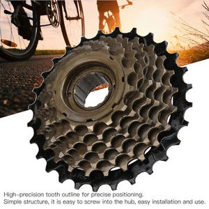 MEIJUN 7 Speed Threaded Freewheel 14‑28T Mountain Bike Freewheel Threaded Hub - Picture 1 of 12