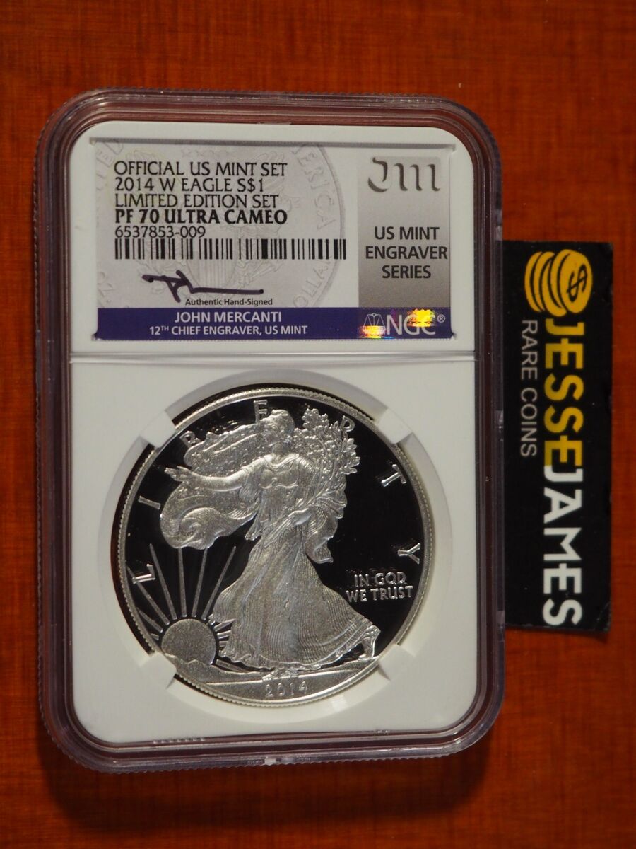 American Eagle PR 70 Graded 2014 Silver Bullion Coins for American Eagle PR 70 Graded 2014 Silver Bullion Coins for