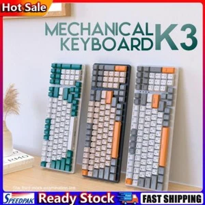 K3 Gaming Keyboard USB Charging 100 Keys Gamer Mechanical Keyboard Wired Russian - Picture 1 of 18
