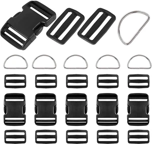 RNKP Schwerlast verstellbar 1 1/2 Zoll Kunststoffschnallen 6er Set, 6 Stück Quick Side Re - Bild 1 von 12