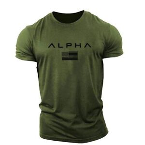 Men's Workout Crew Neck Tee T Shirts Short Sleeve Gym Bodybuilding Muscle Shirts