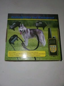 Training Shock Dog Collar with Remote Pet Anti Bark Rechargeable Waterproof LED - Picture 1 of 4