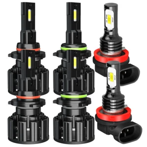 For Honda Accord Sedan 4-Door 2005-2012 6000K LED Headlights Bulbs Fog Light F15 - Picture 1 of 18
