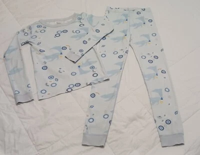 Hanna Andersson Girls Disney Elsa Pajama Set Light Blue  140 CM US Size 10 ❄ - Image 1 of 3