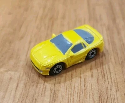 Vintage Micro Machines Galoob MITSUBISHI 3000 GT Car 1994  Yellow - Image 1 of 4
