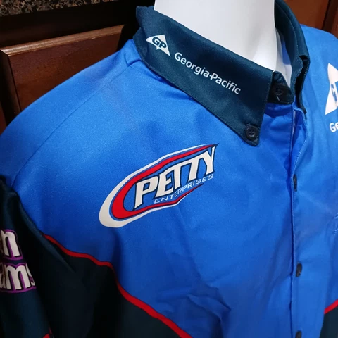 Petty Enterprises Kyle Petty M/L Georgia Pacific Crew Shirt NASCAR Racing Dodge Cover