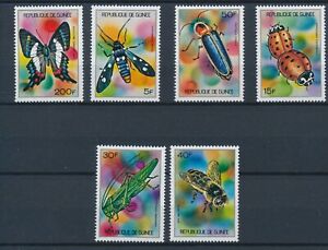 [BIN22544] Guinea  Insects good set very fine MNH stamps