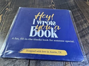 Hey I Wrote You a Book Hardcover Fun Fill-In-The-Blank Buch personalisiert Geschenk - Bild 1 von 3