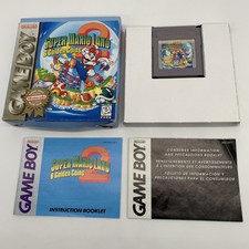 Super Mario Land 2: 6 Golden Coins (Nintendo Game Boy, 1992) with Box and Manual