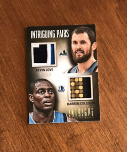 Kevin Love Darren Collison 2012 Intrigue Pair Game Patch Timberwolves Dallas /10