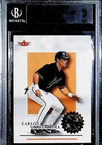 2001 Fleer Authority #132 Carlos Valderrama 0883/2001 BGS 9 MINT Rookie - Bild 1 von 2