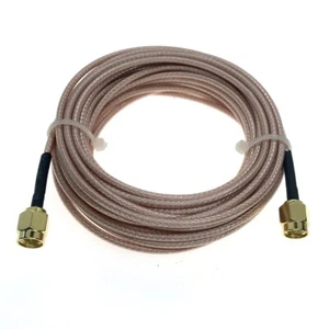 RG316 SMA male plug to SMA male plug crimp RF Jumper pigtail Connector cable lot - Picture 1 of 7