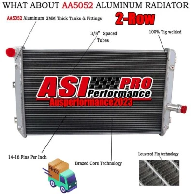 2 Rows Radiator for 2006-2014 Volkswagen Passat Jetta Eos Golf | Audi A3 TT 2.0L Foto 1 de 4