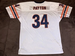Camiseta Walter Payton #34 60 Bears 1985 M&N retro cosida blanca NFL de colección - Imagen 1 de 20