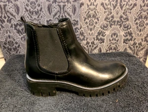 Easton-Stivali Chelsea donna Limelight neri taglia zip ecopelle taglia 7 - Foto 1 di 7