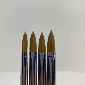 Cepillos de acrílico Jenny - mango de madera - cepillos 100% Kolinsky - ovalados - Imagen 1 de 7