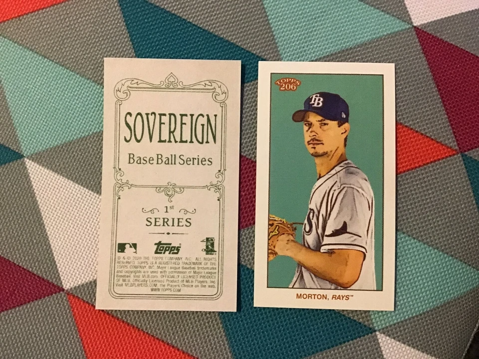 Charlie Morton Rays 2020 Topps 206 T206 Series 1 (only 250) SOVEREIGN Back - Image 1 of 1