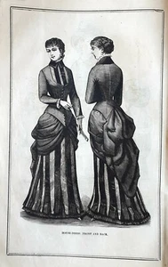 Stampa antica 1882 = MODA OTTECENTESCA = Abbigliamento FASHION = Old Print (20) - Picture 1 of 2