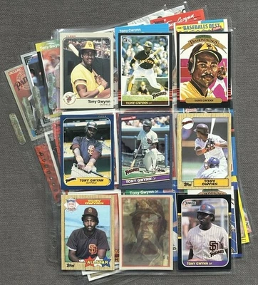 Lote de 41 tarjetas de béisbol Diff 1983-2002 Tony Gwynn Padres HOFer casi nuevas-como nuevas con novato Foto 1 de 4