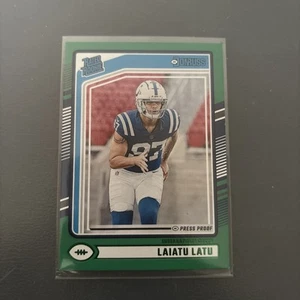 2024 Panini Donruss - Rated Rookie Laiatu Latu #311 Press Proof Green (RC) - Foto 1 di 2