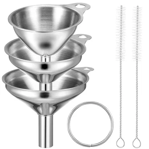 Wine Leak Funnel Cleaning Set Cooking Funnels for Filling Bottles - Picture 1 of 11