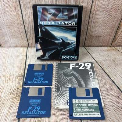 F-29 Retaliator Commodore Amiga Boxed Complete With Manual  - Image 1 of 4