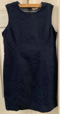 Expresiones. Vestido recto sin mangas denim oscuro para mujer. Talla 14. NUEVO SIN ETIQUETAS* ¡Excelente! Foto 1 de 4