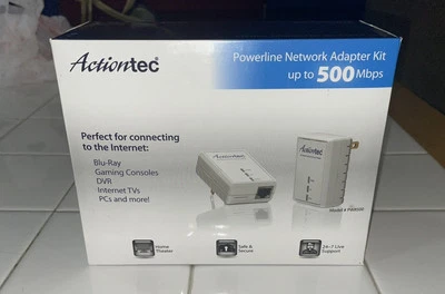 New Actiontec Powerline Network Adapter Kit 500Mbps PWR511K01 Open Box Tested - Image 1 of 4