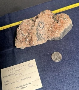 Chalkopyrit auf Dolomit 1,15 Pfund - Reitzhain Ronneburg, Deutschland, - Bild 1 von 11