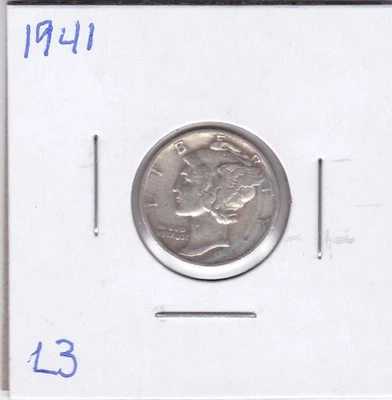 1941 Mercury Dime L3 - Image 1 of 4