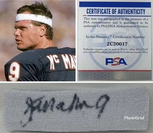 Jim McMahon signiertes Stirnband Chicago Bears NFL Football Punky QB Rozelle PSA/DNA - Bild 1 von 7