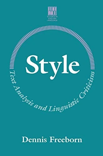 Style: Text Analysis and Linguistic Criticism (Studies in Englis - Image 1 of 1