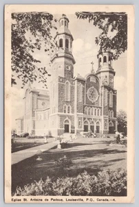 Vintage Eglise St. Antoine de Padoue Church Postcard Louiseville Quebec - Picture 1 of 2